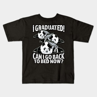 I graduated in 2024 Funny Panda Education Congratulations Kids T-Shirt